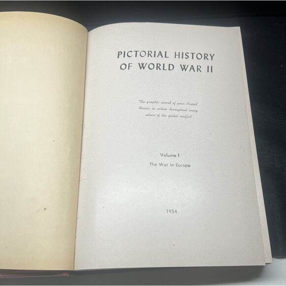 Vintage 1954 Veterans of Foreign Wars Book‎ Pictorial Volume 1 History WW 2 - Picture 4 of 8